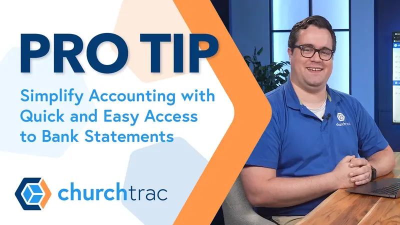 PRO TIP - Simplify Your Church Accounting