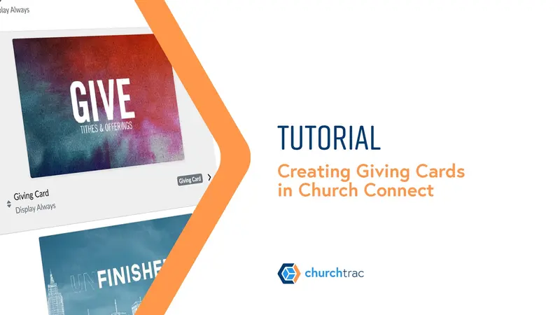 Creating a Giving Card in Church Connect