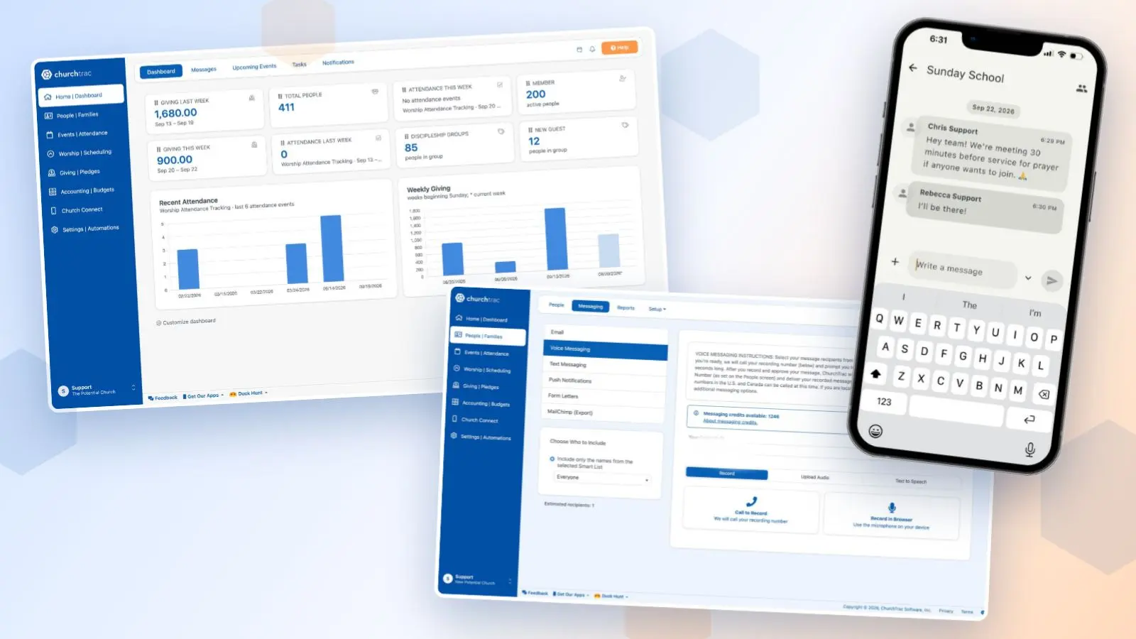 ChurchTrac Has a New Look & New Features