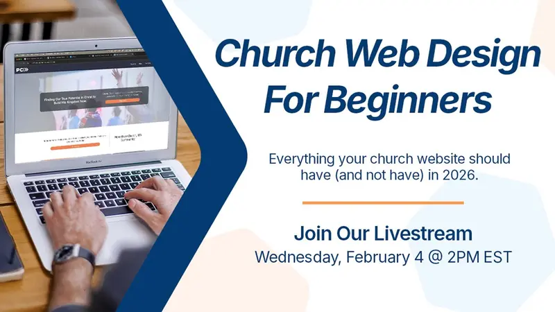 ChurchTrac Livestream - 2/4/2026: Church Web Design (For Beginners)