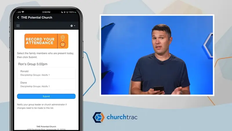 Church Connect - Attendance Card