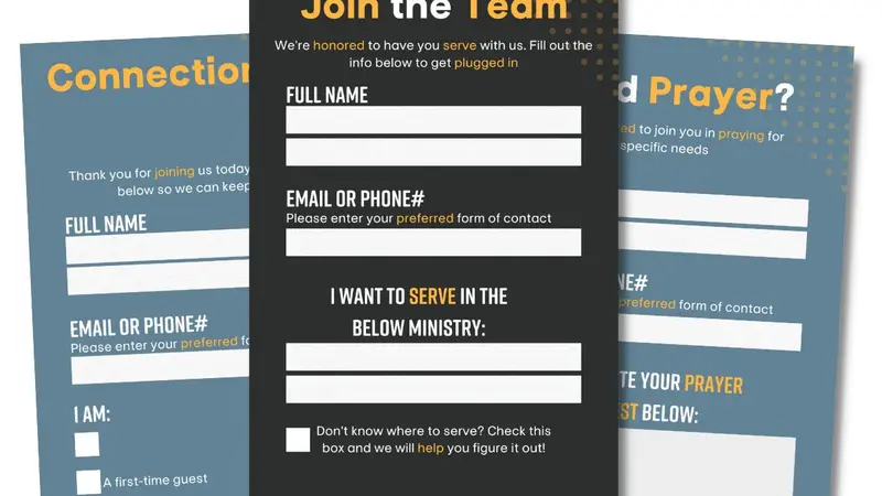 Church Forms (That Actually Get Filled Out)