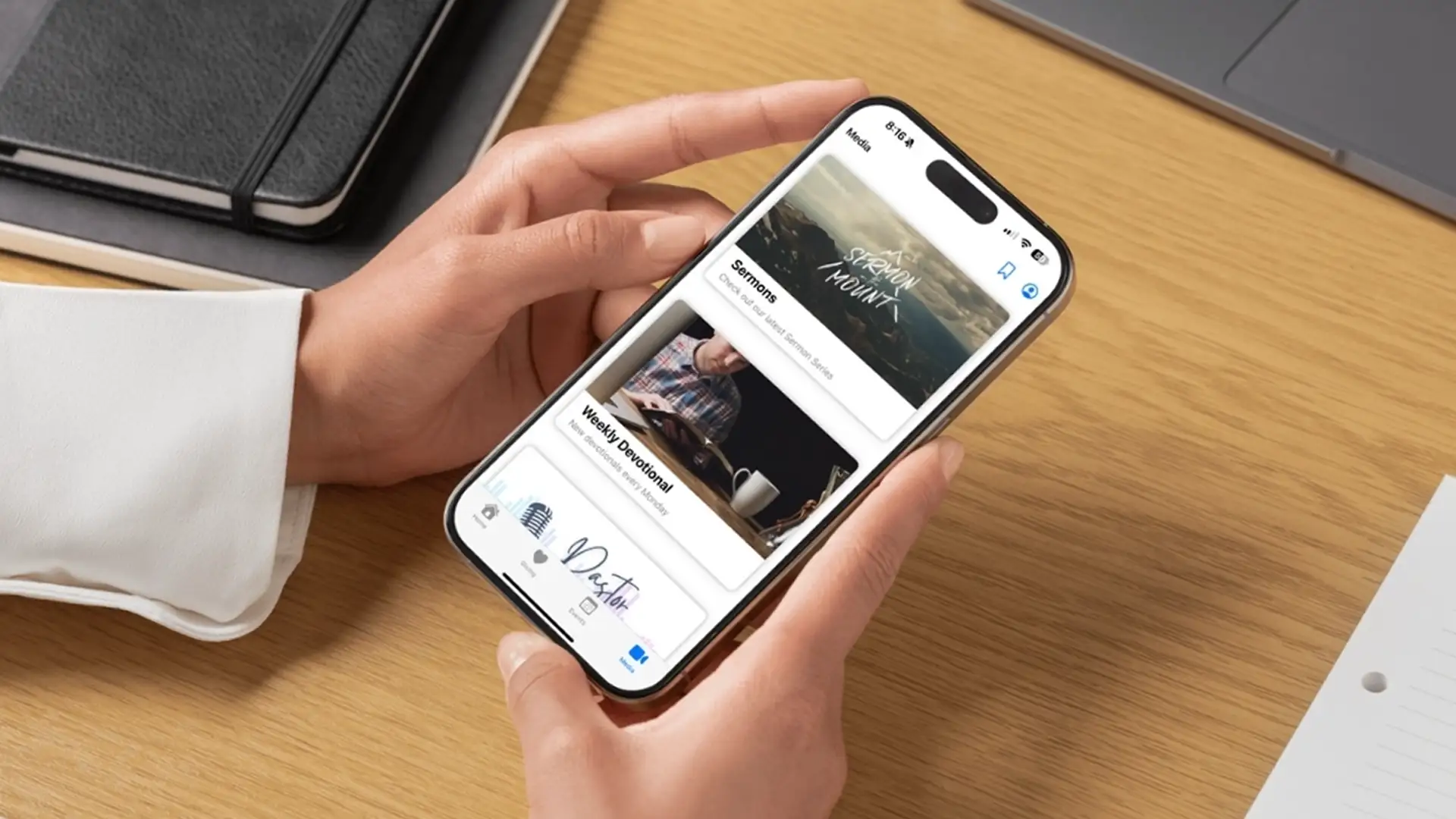 Connect app on a phone