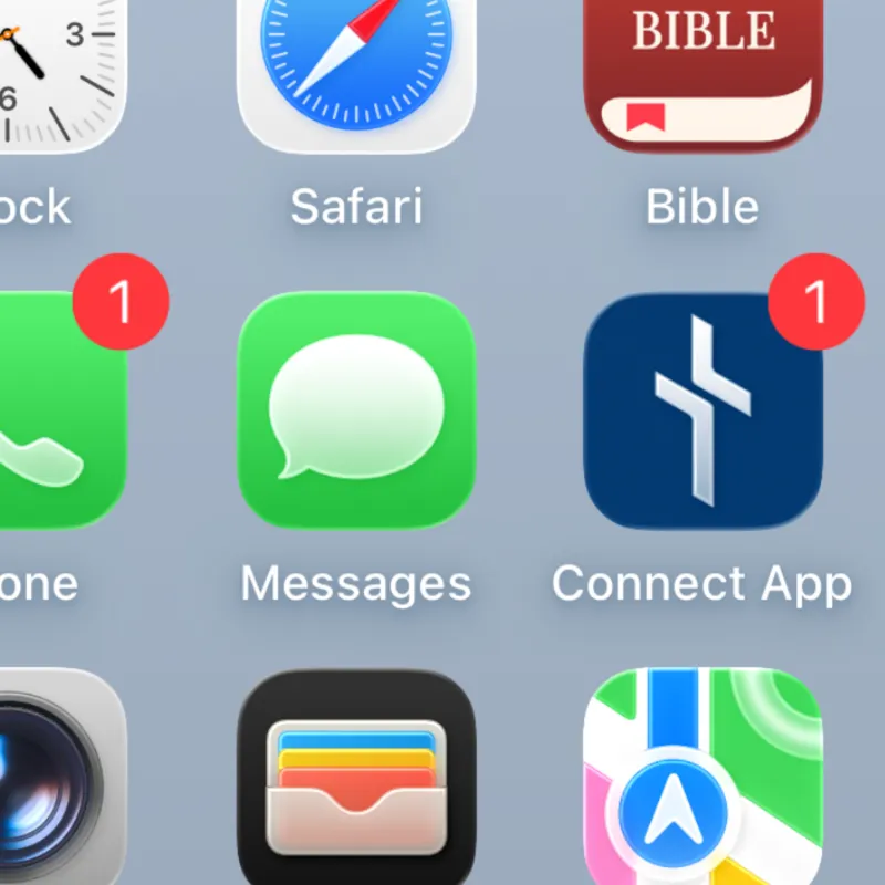 Push notification on phone home screen
