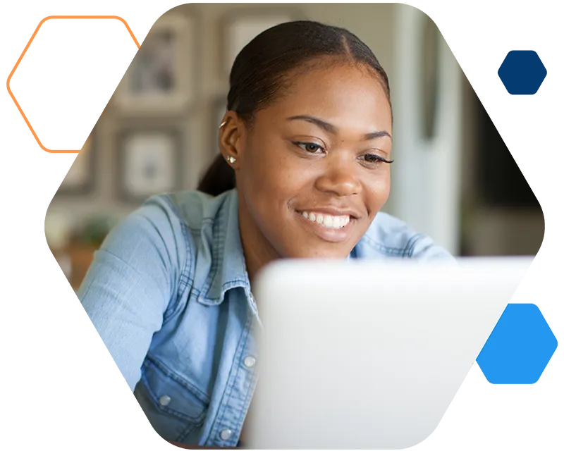 ChurchTrac user on a laptop