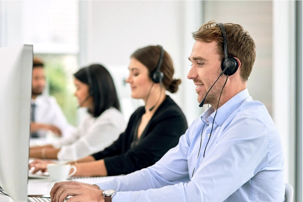 ChurchTrac support team on calls