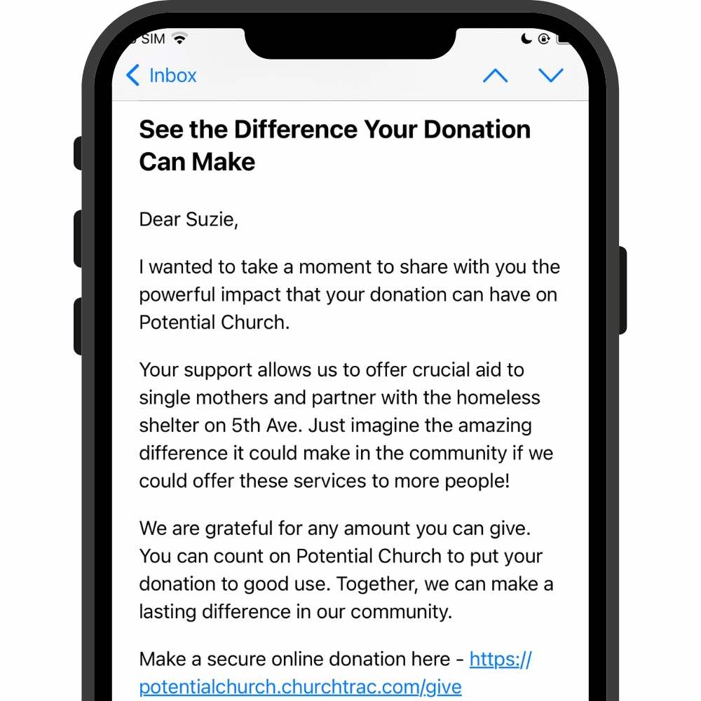 Sharing the impact of donations helps supporters understand the importance of their financial support