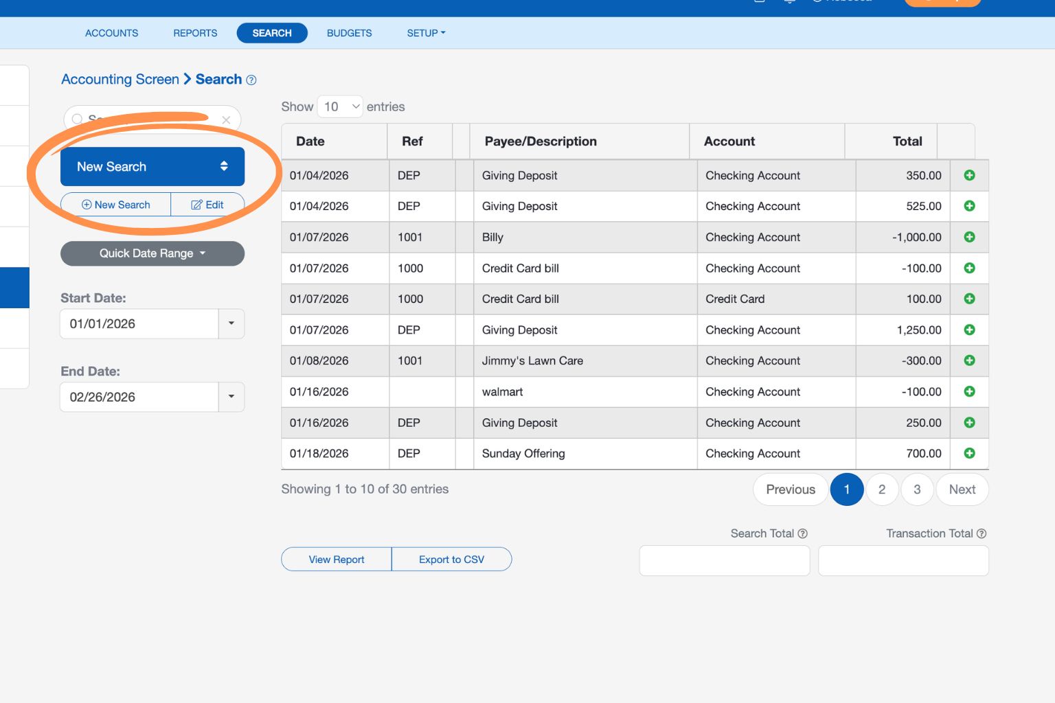 Accounting Search