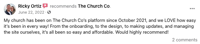 The Church Co is the best premium church website builder