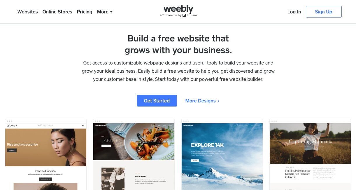 Weebly is the best value church website builder