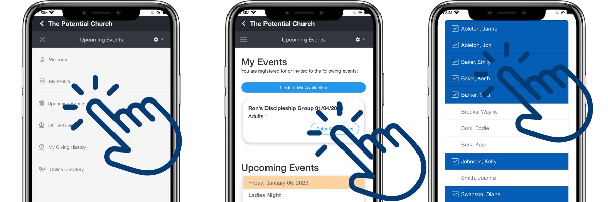 Recording Attendance App
