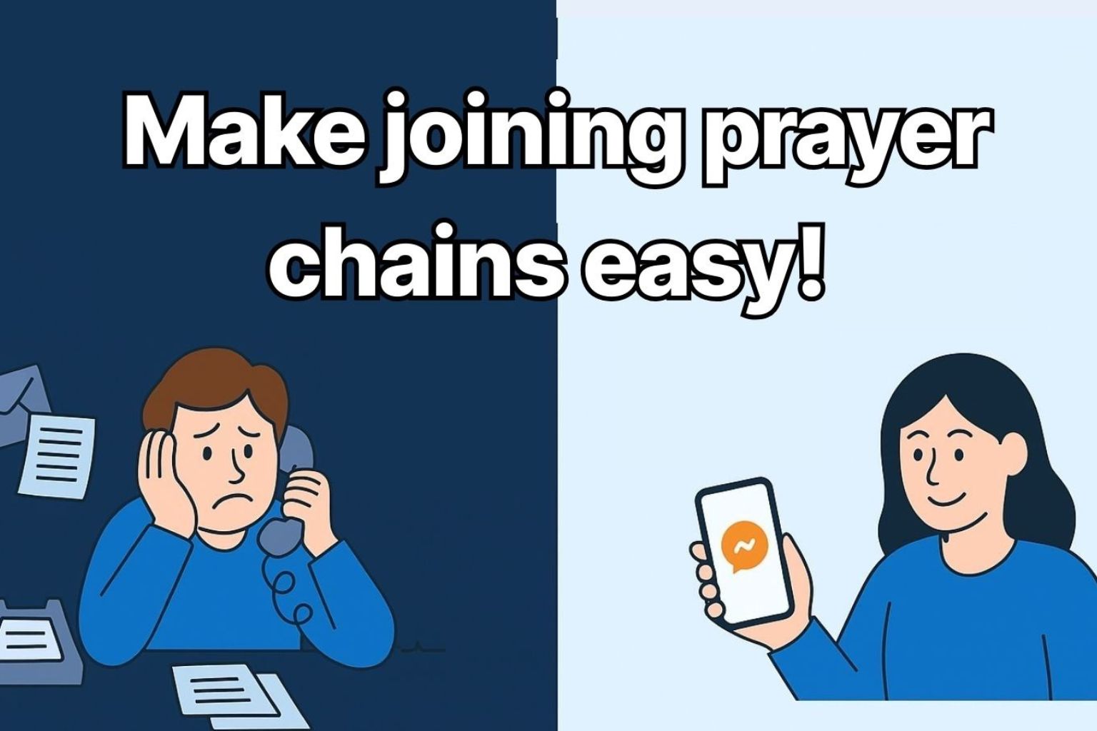 Make joining your church's prayer chain easy