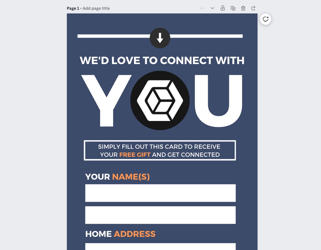 Click this image to get the best free church membership form template