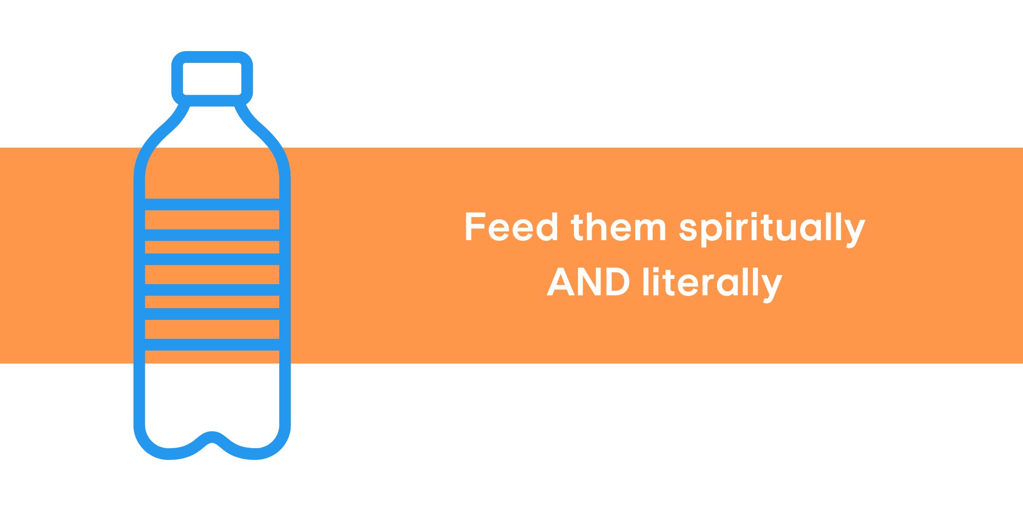 Water and Food Items for your church welcome bag