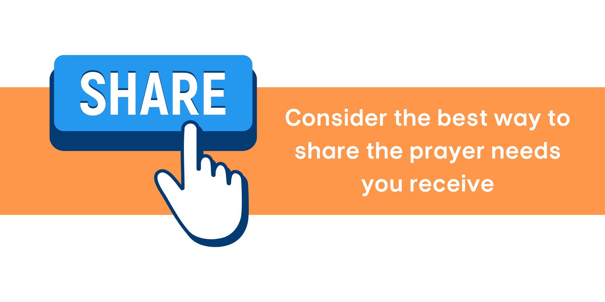 Share the prayer needs the right way