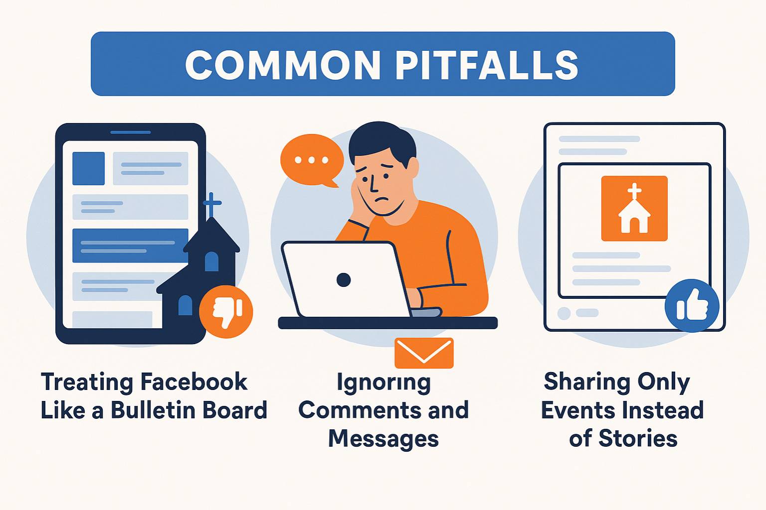 Facebook post for churches