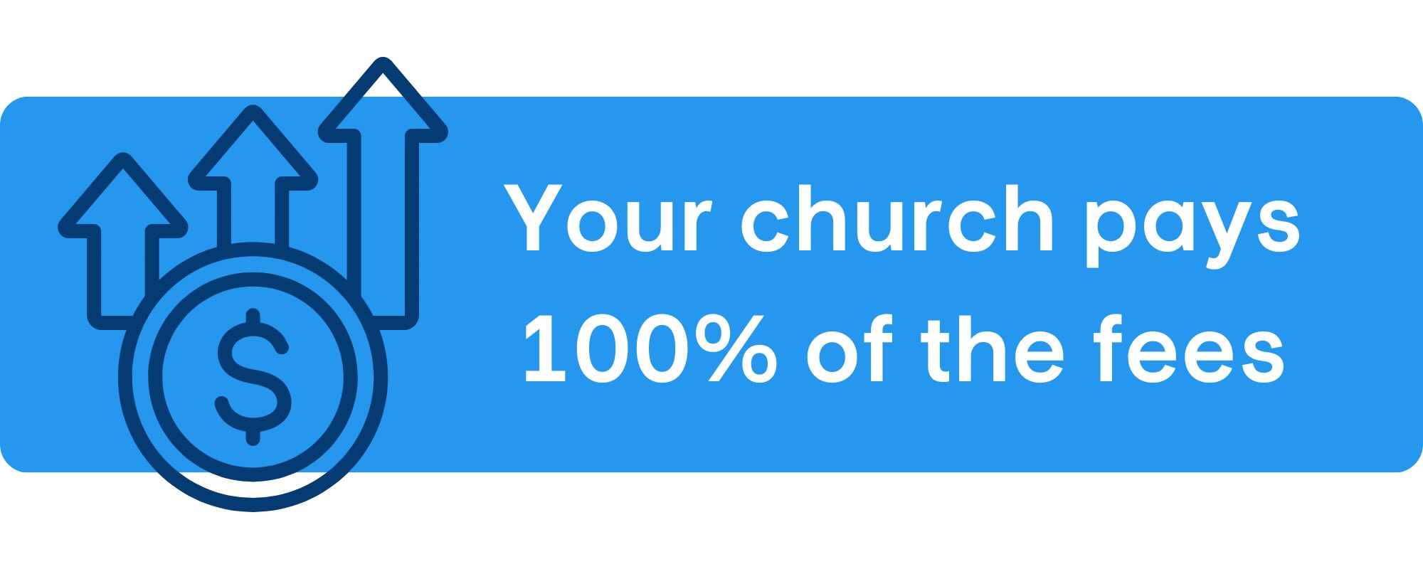 Your church will pay the transaction fee with PayPal