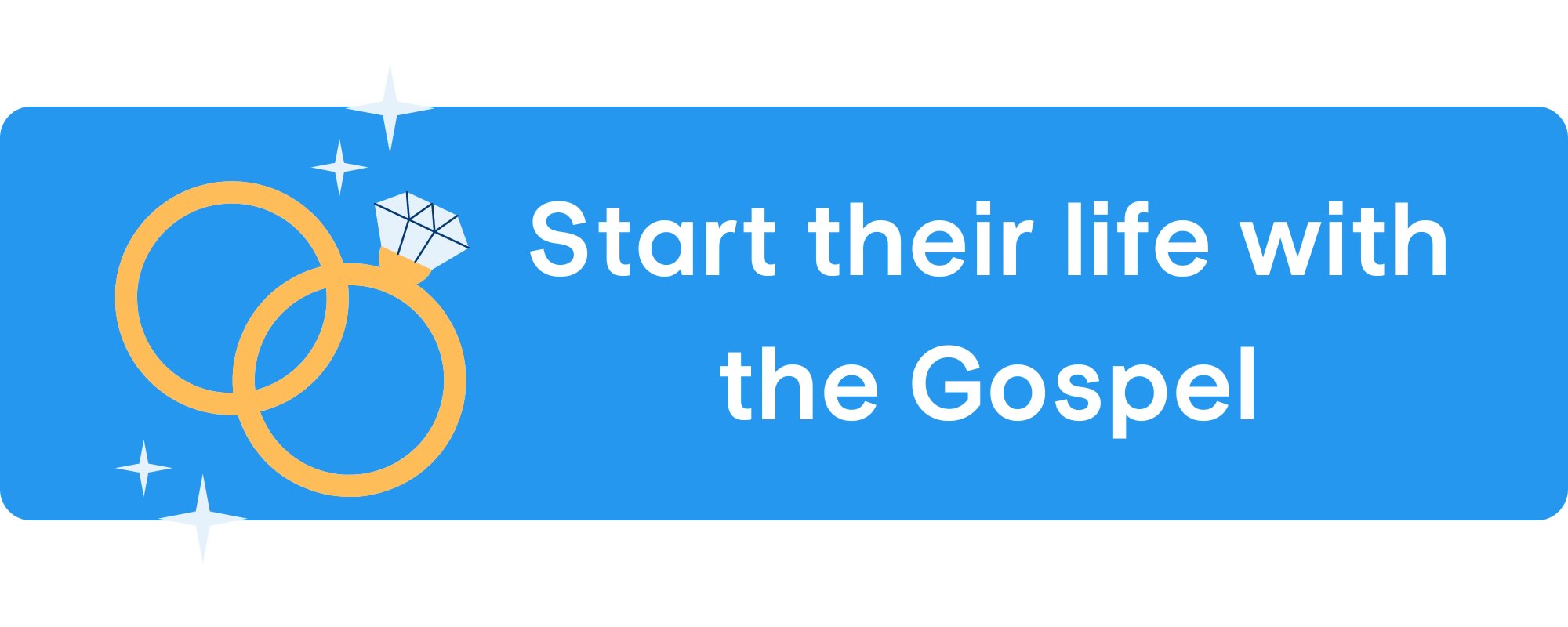 Sermonette ideas for weddings to start their life together with the Gospel
