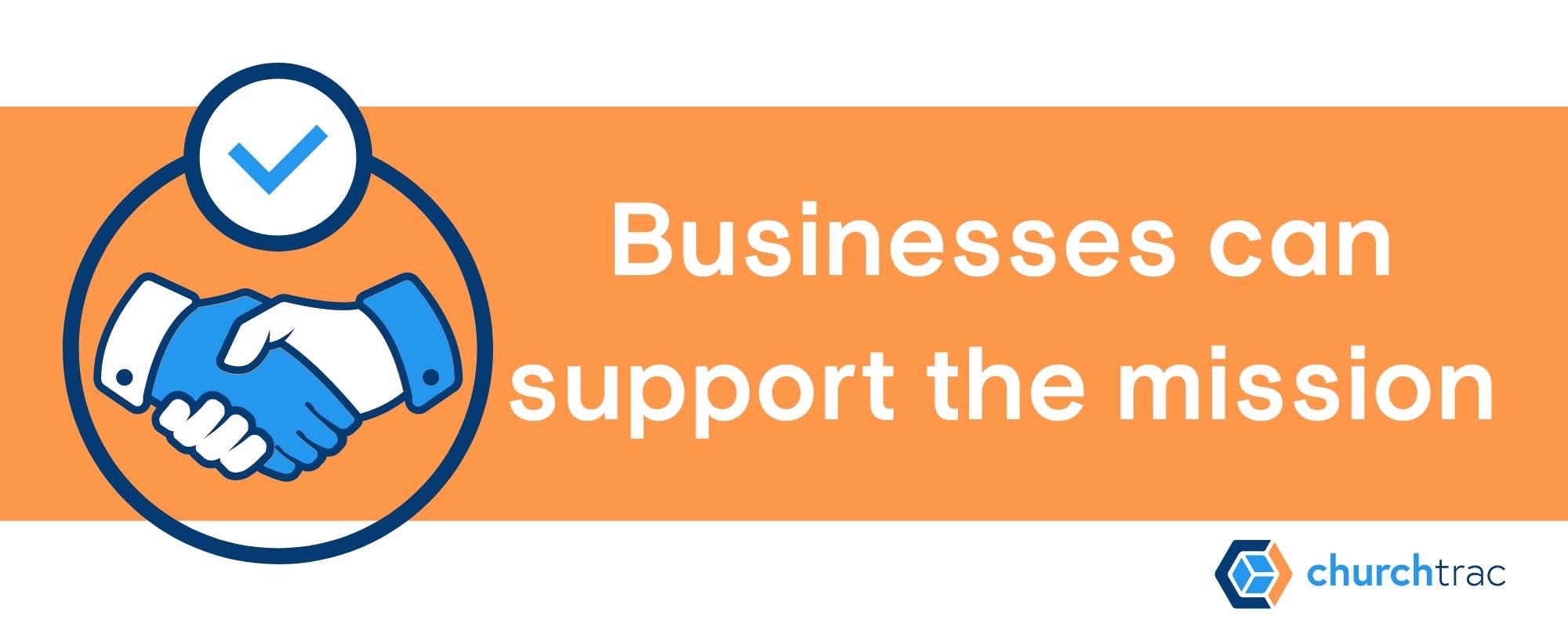 Local businesses may be interested in supporting your mission trip