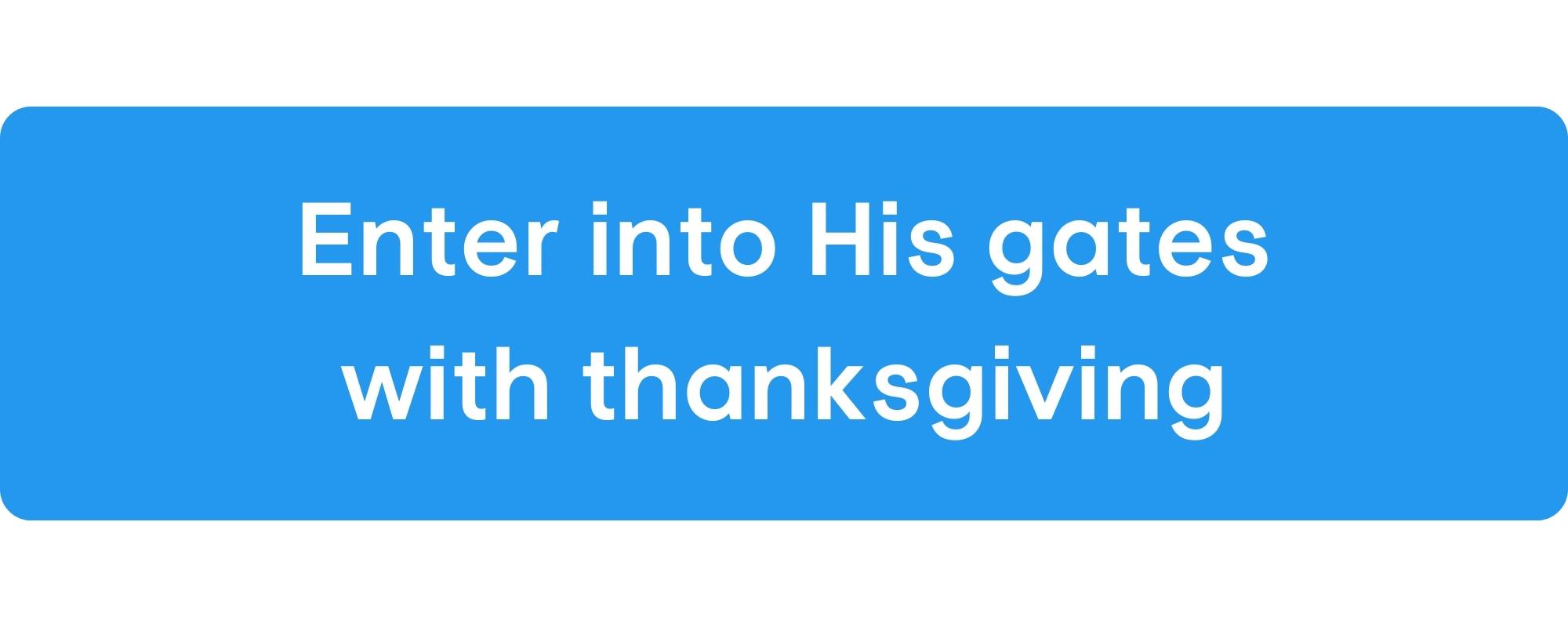 Thanksgiving sermon ideas
