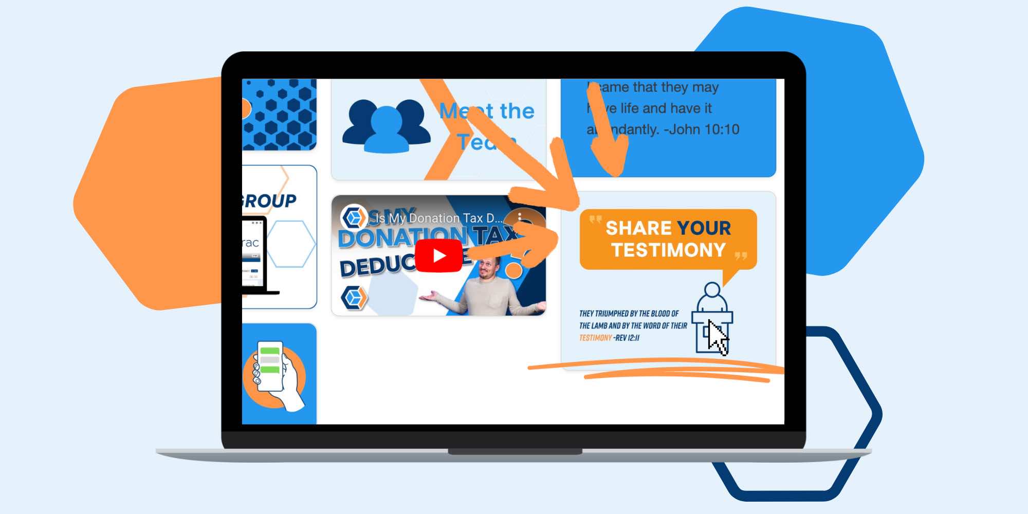 Make your church website have multiple calls to action