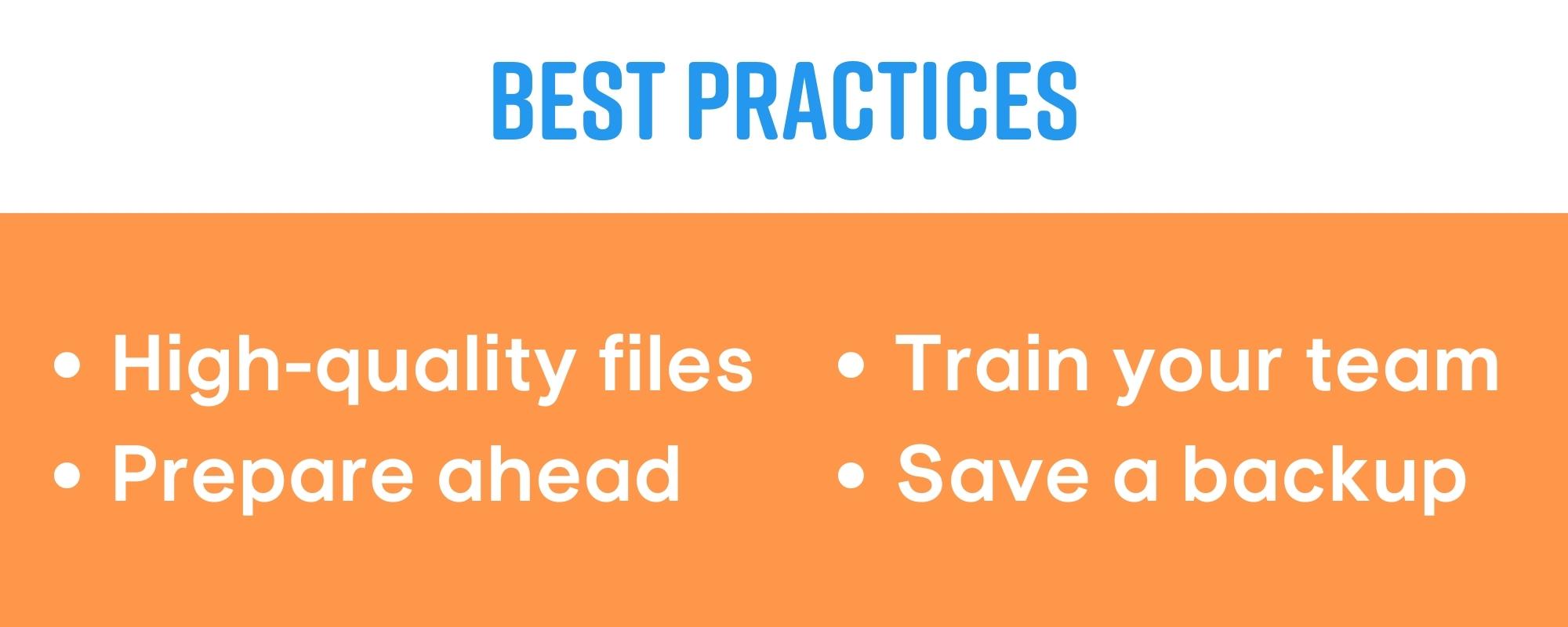 Worship Presentation software best practices